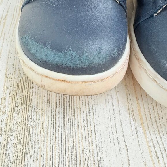 Jacadi Paris Navy Blue Red Leather Boots Sz 21 Baby Boys Sz 5 18 M - Picture 3 of 11